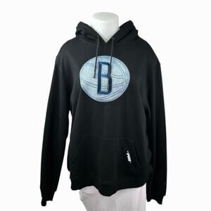 NEW PRO Standard Black NBA Basketball Brooklyn Nets Hoodie Hooded Sweatshirt XL